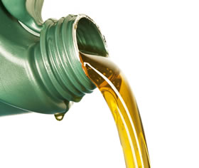 Motor oil bottles